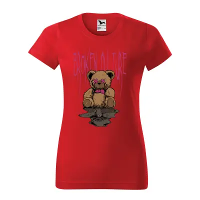 Malfini Tricou Dama Rosu Teddy Broken culture