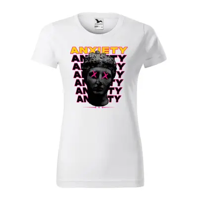 Malfini Tricou Dama Alb Anxiety