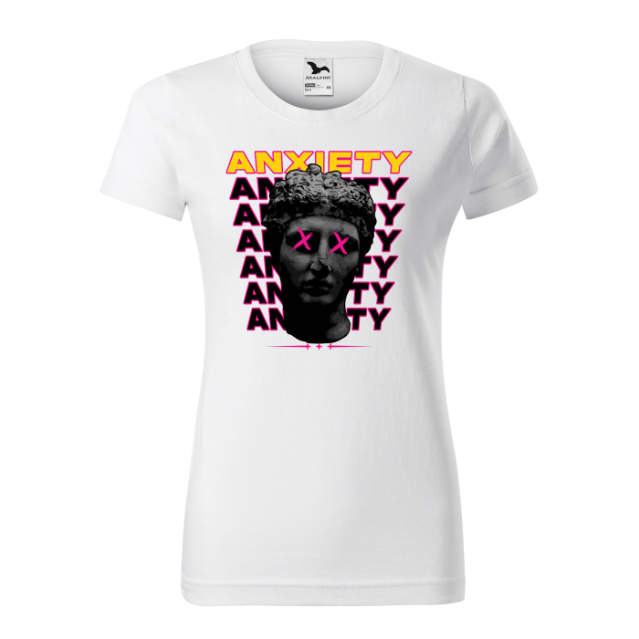 Malfini Tricou Dama Alb Anxiety