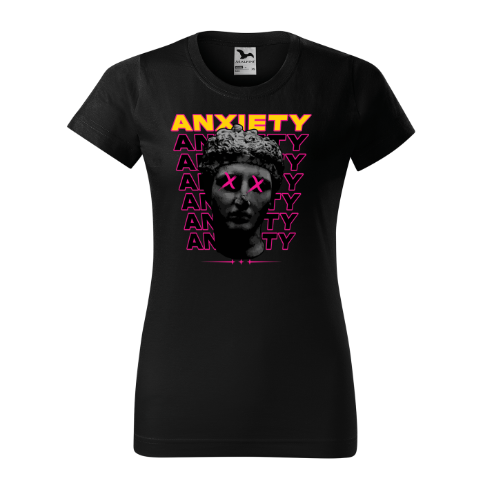 Malfini Tricou Dama Negru Anxiety