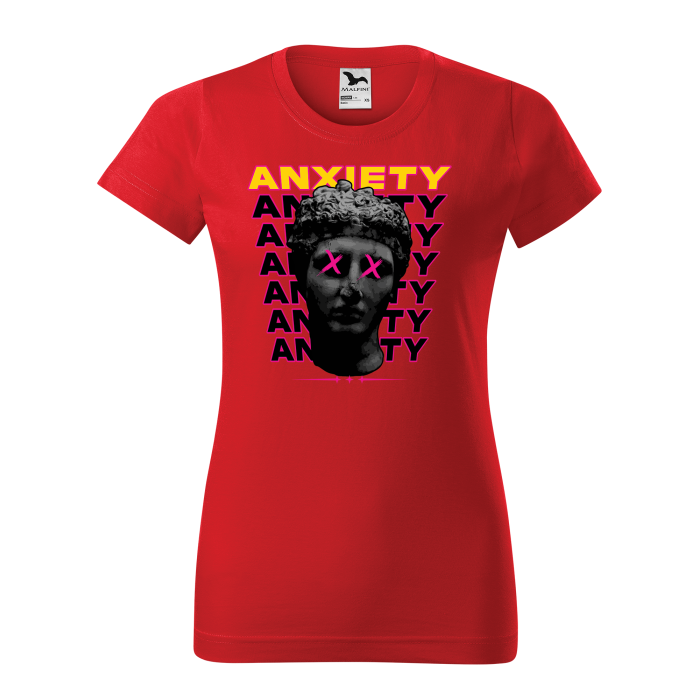 Malfini Tricou Dama Rosu Anxiety