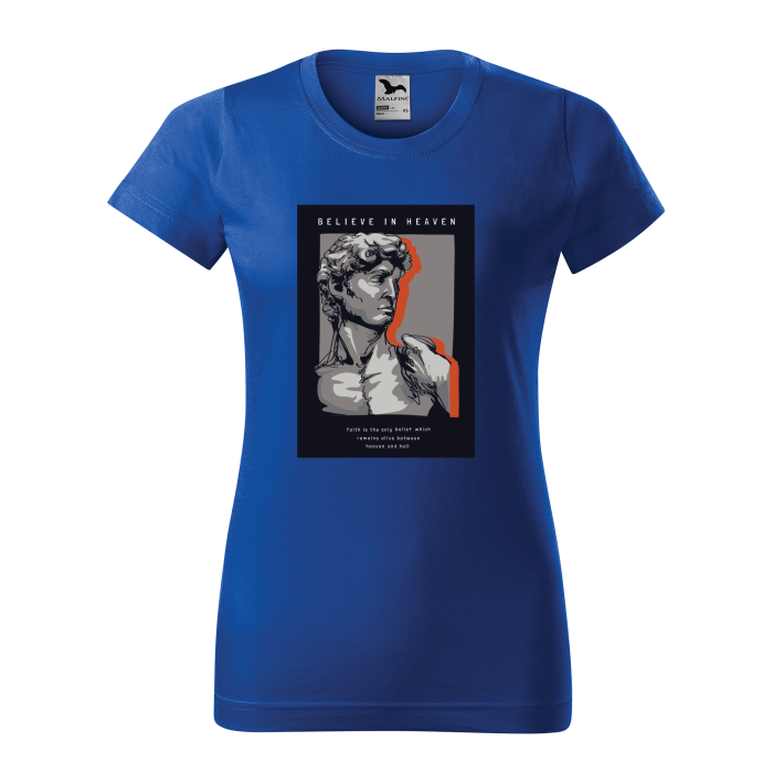 Malfini Tricou Dama Albastru regal Believe in Heaven Malfini Tricou Dama Albastru regal Believe in Heaven