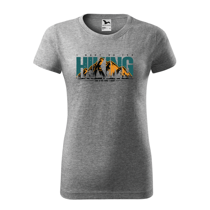 Malfini Tricou Dama Gri inchis Hiking