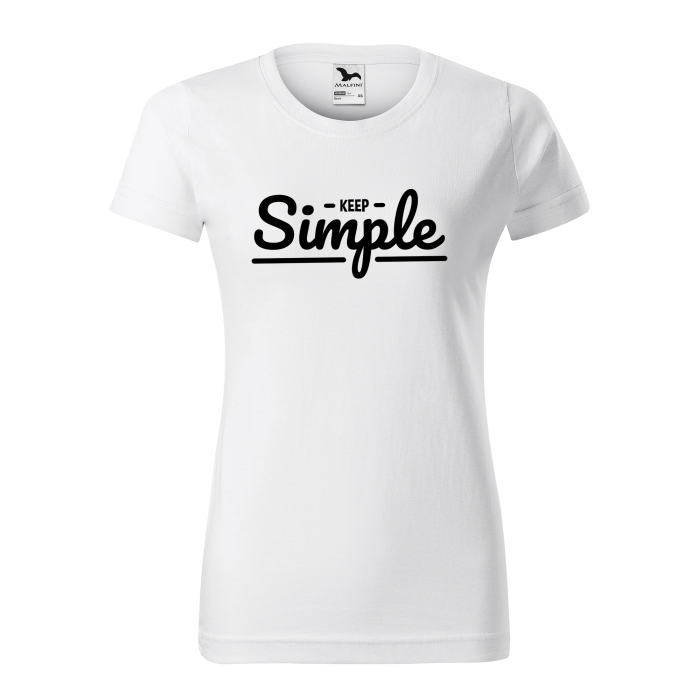 Malfini Tricou Dama Alb Keep simple