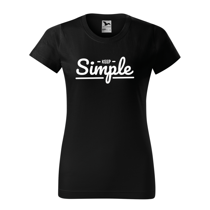 Malfini Tricou Dama Negru Keep simple
