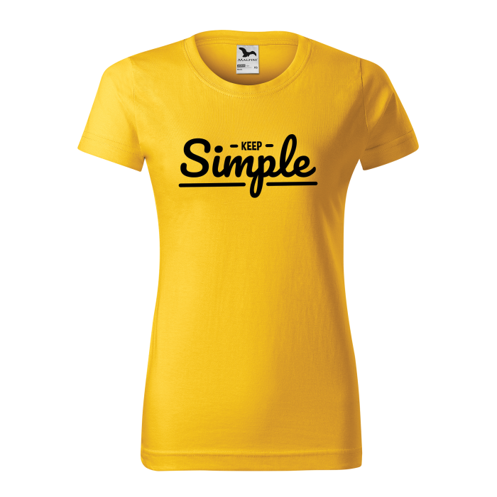 Malfini Tricou Dama Galben Keep simple
