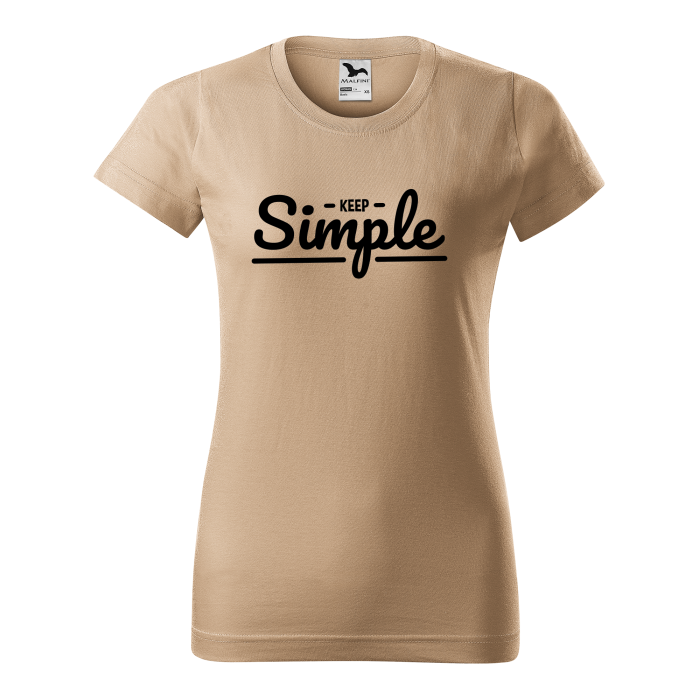 Malfini Tricou Dama Bej Keep simple