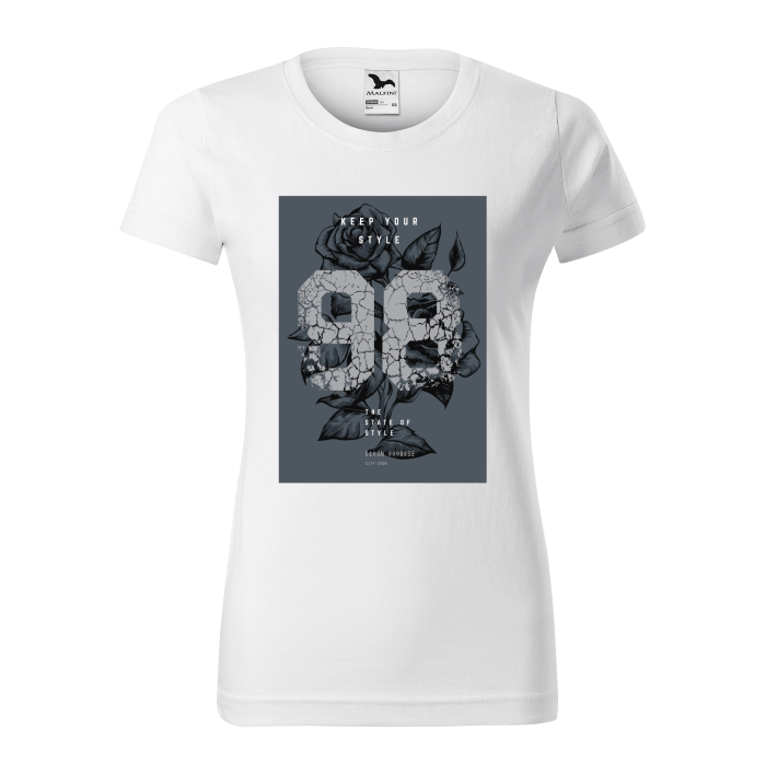 Malfini Tricou Dama Alb Keep your style Malfini Tricou Dama Alb Keep your style