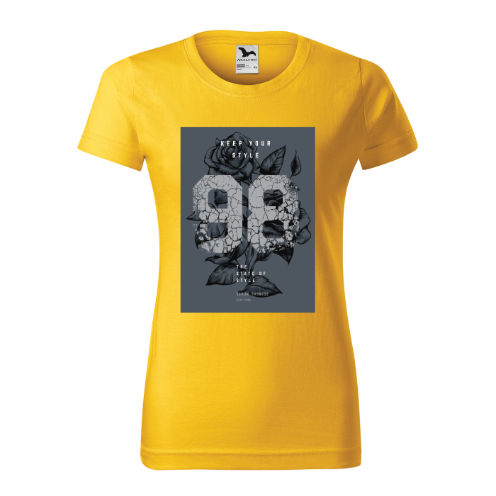 Malfini Tricou Dama Galben Keep your style