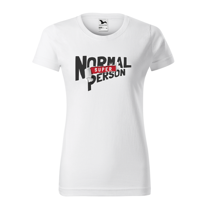 Malfini Tricou Dama Alb Normal super person