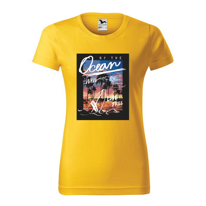 Malfini Tricou Dama Galben Ocean wave