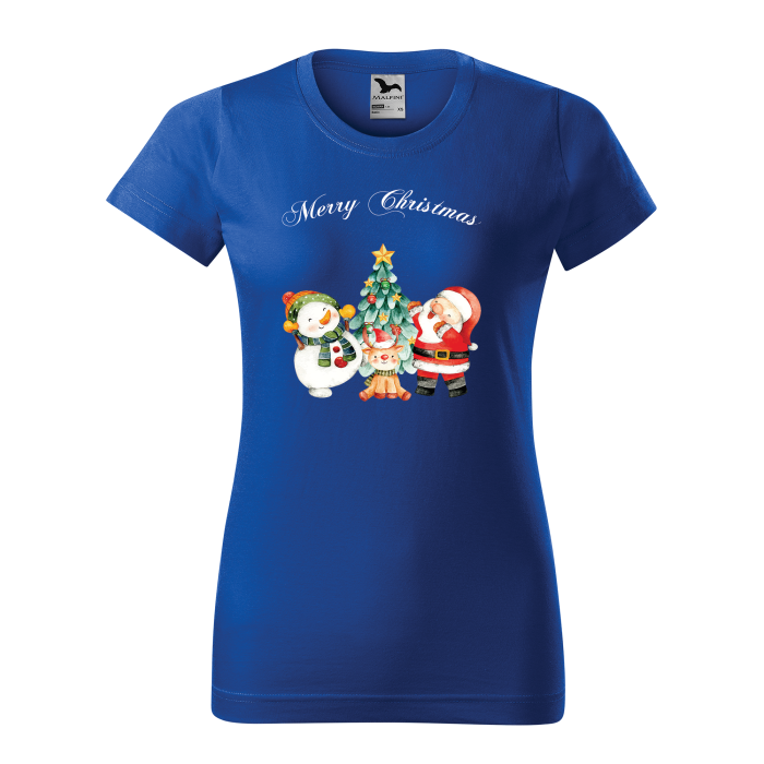 Malfini Tricou Dama Albastru regal Christmas day