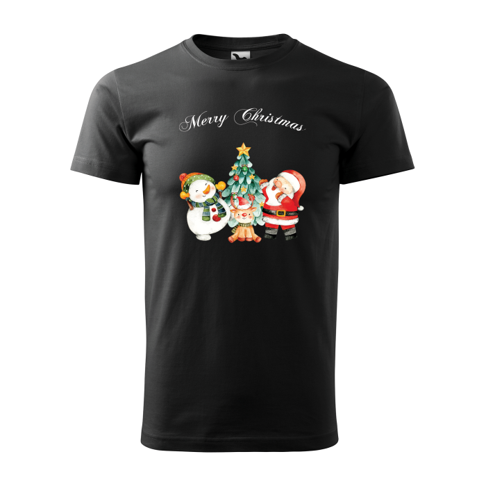 Malfini Tricou Barbat Negru Christmas day
