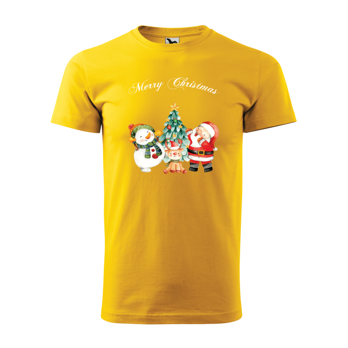 Malfini Tricou Barbat Galben Christmas day