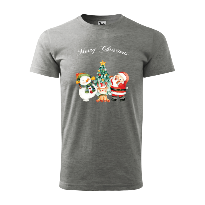 Malfini Tricou Barbat Gri inchis Christmas day