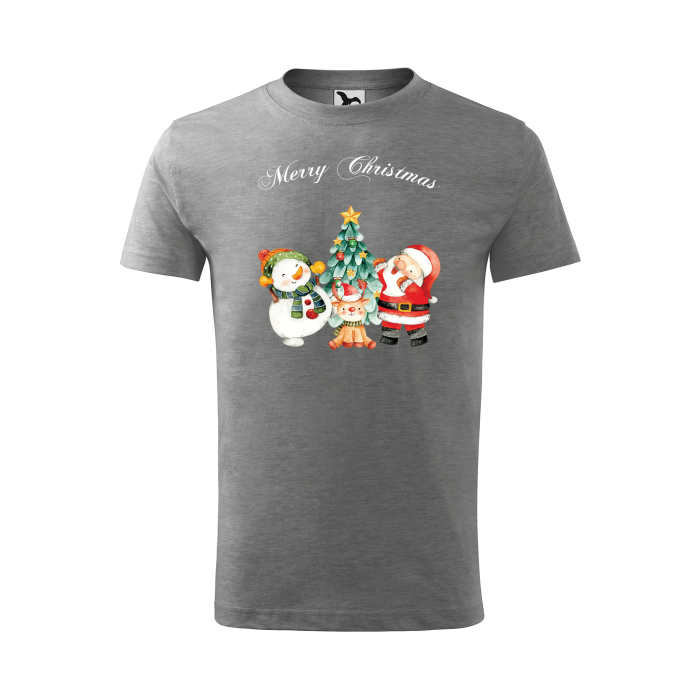 Malfini Tricou Copii Gri inchis Christmas day