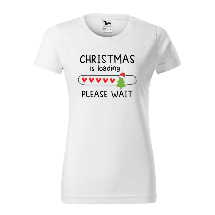 Malfini Tricou Dama Alb Christmas is loading
