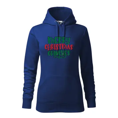 Malfini Hanorac Dama Albastru regal Merry Christmas Grinches