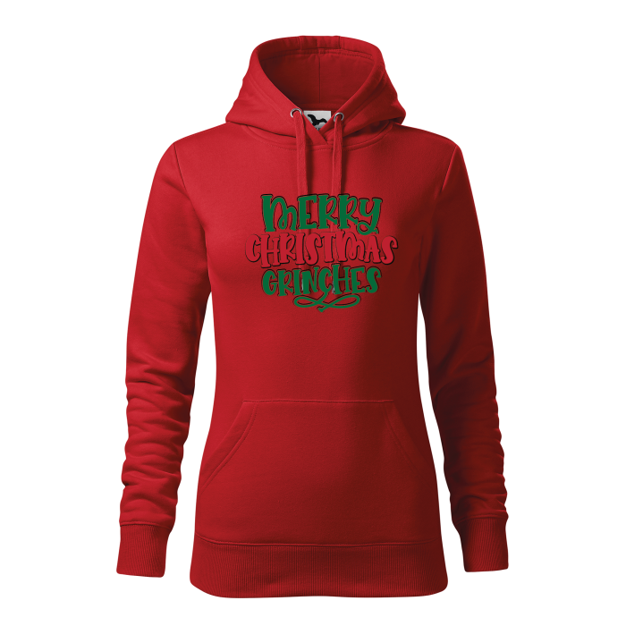 Malfini Hanorac Dama Rosu Merry Christmas Grinches Malfini Hanorac Dama Rosu Merry Christmas Grinches