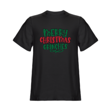 Tricou Copii Negru Merry Christmas Grinches