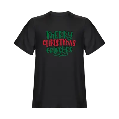 Malfini Tricou Copii Negru Merry Christmas Grinches