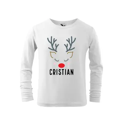 Malfini Tricou maneca lunga FIT-T LS Copii Alb Ren
