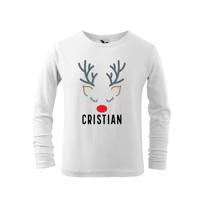 Malfini Tricou maneca lunga FIT-T LS Copii Alb Ren