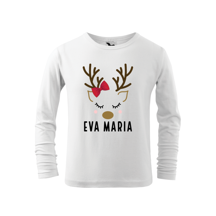 Malfini Tricou maneca lunga FIT-T LS Copii Alb Ren