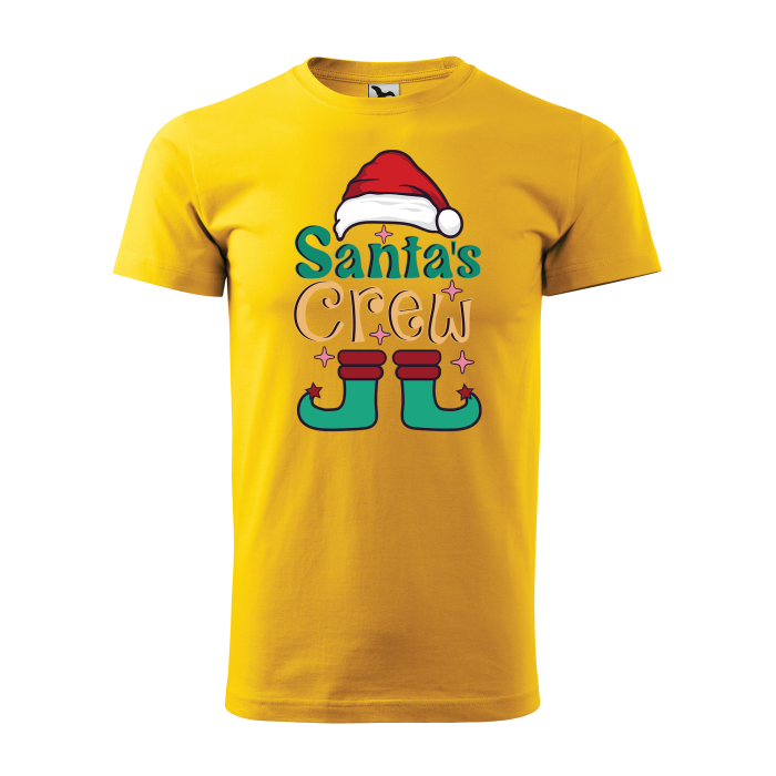 Malfini Tricou Barbat Galben Santa Crew