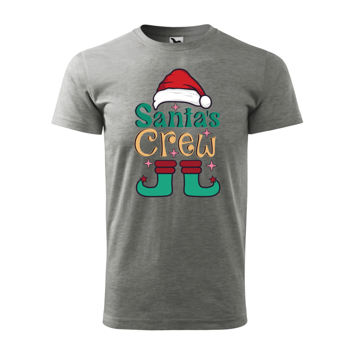 Malfini Tricou Barbat Gri inchis Santa Crew