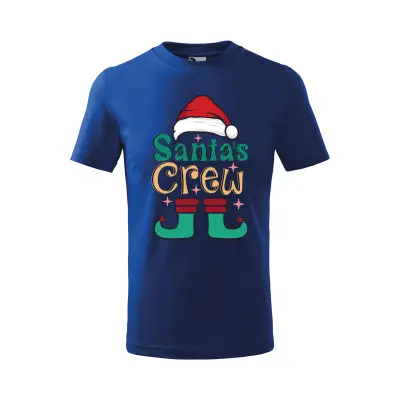 Malfini Tricou Copii Albastru regal Santa Crew