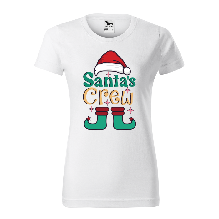 Malfini Tricou Dama Alb Santa Crew