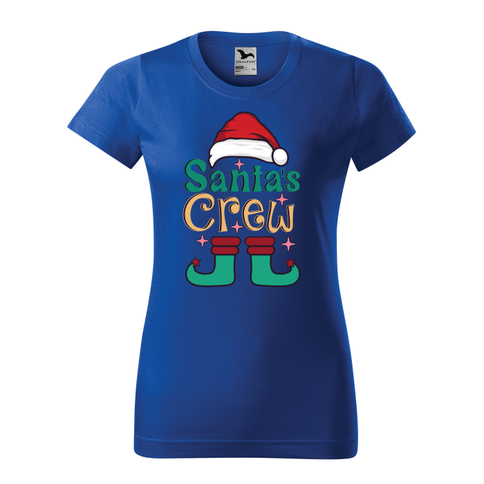 Malfini Tricou Dama Albastru regal Santa Crew