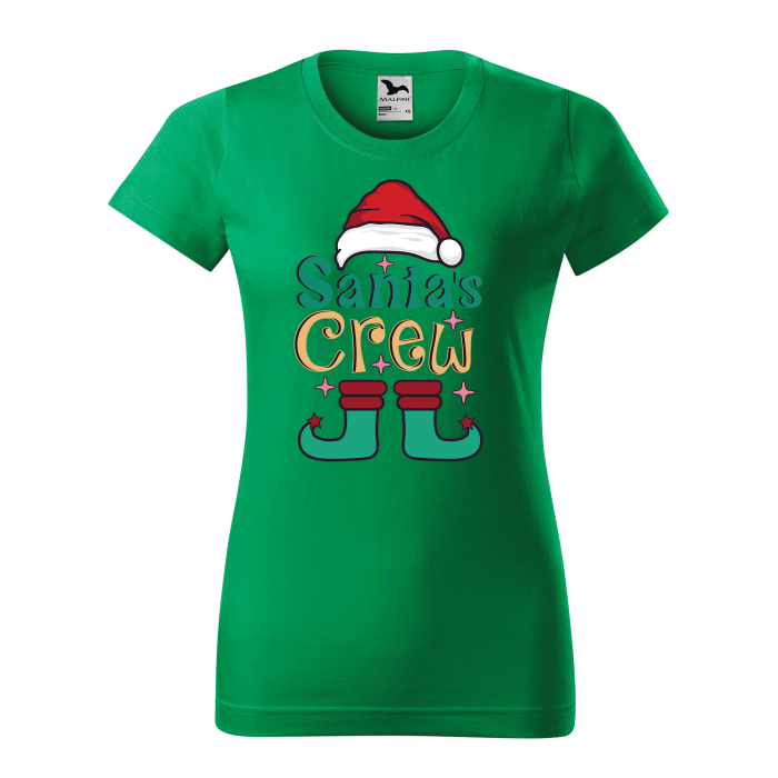Malfini Tricou Dama Verde Santa Crew