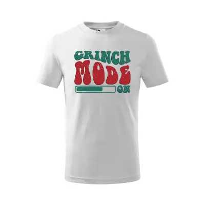 Malfini Tricou Copii Alb Grinch mode on