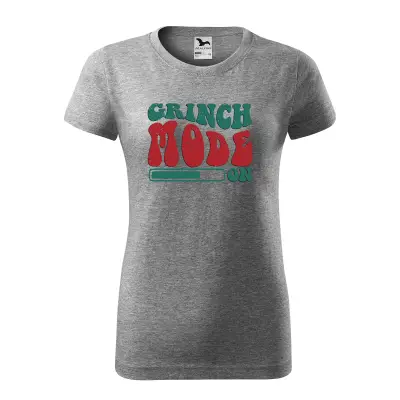 Malfini Tricou Dama Gri inchis Grinch mode on