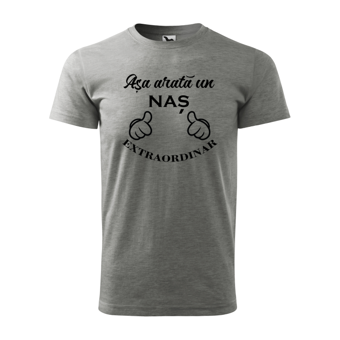 Malfini Tricou Barbat Gri inchis Asa arata un