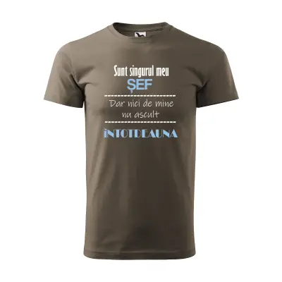 Malfini Tricou Barbat Army Sunt singurul meu sef