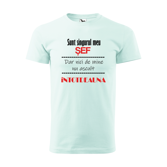 Malfini Tricou Barbat Verde frost Sunt singurul meu sef