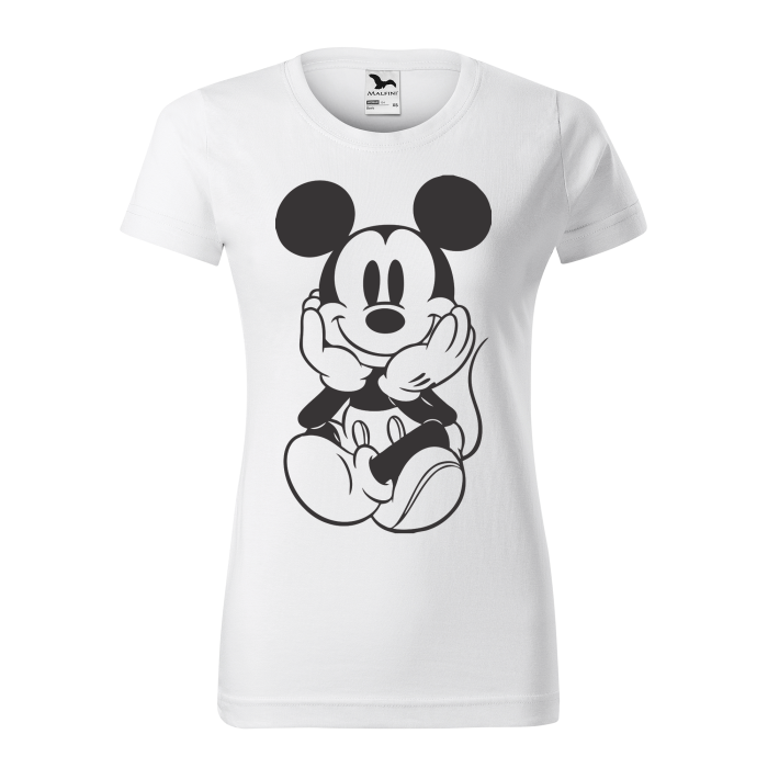 Malfini Tricou Dama Alb Mickey