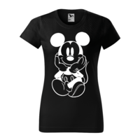 Malfini Tricou Dama Negru Mickey