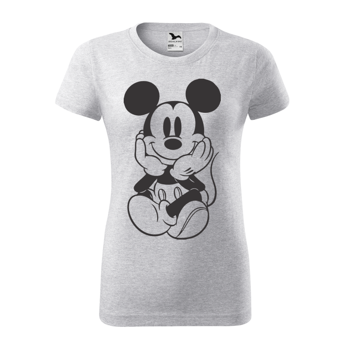 Malfini Tricou Dama Gri deschis Mickey