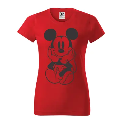 Malfini Tricou Dama Rosu Mickey