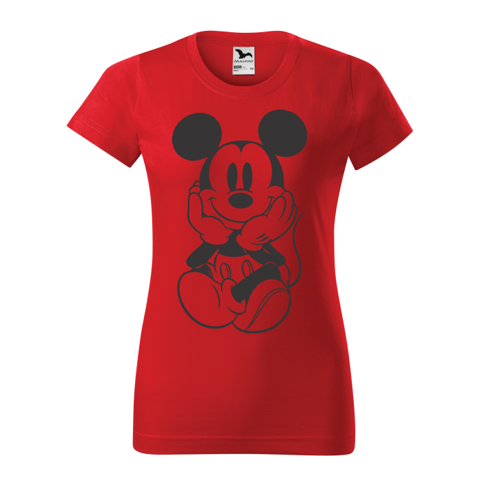 Malfini Tricou Dama Rosu Mickey