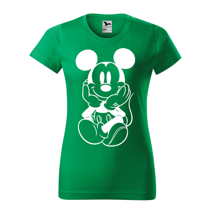 Malfini Tricou Dama Verde Mickey