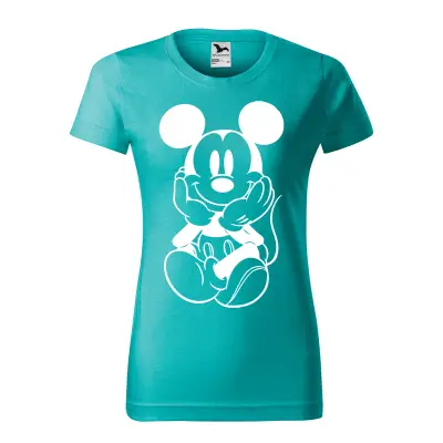 Malfini Tricou Dama Verde smarald Mickey