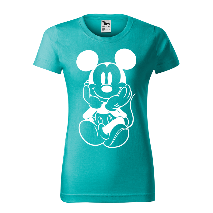 Malfini Tricou Dama Verde smarald Mickey