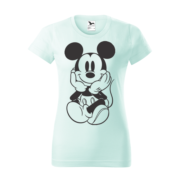 Malfini Tricou Dama Verde frost Mickey