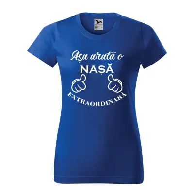 Malfini Tricou Dama Albastru regal Asa arata o
