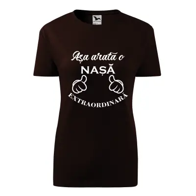 Malfini Tricou Dama Cafeniu Asa arata o
